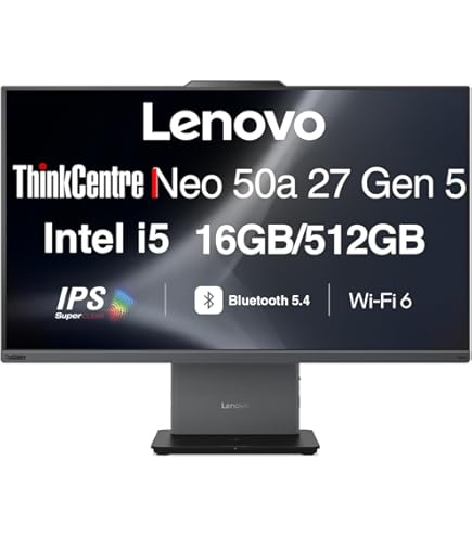 Amazon.com: Lenovo ThinkCentre neo 50a 27 Gen 5 12SB003XUS All-in Amazon.com: Lenovo ThinkCentre neo 50a 27 Gen 5 12SB003XUS All-in
